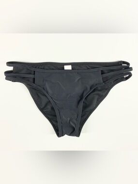 Bingo Surf Black Side String Bikini Bottom‎ Juniors Size Small